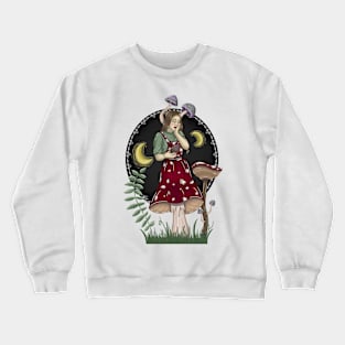 mushroom girl Crewneck Sweatshirt